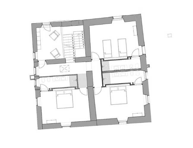 Tradition and innovation with wood at its core. Casa Rosa B&B in Florence