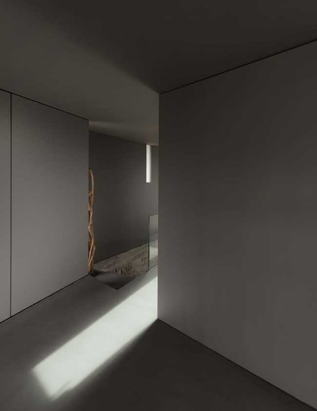 Casa CS. Cracks of company, light and curiosity between nature and sky