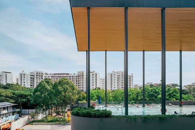SAFRA Choa Chu Kang Clubhouse es un oasis de bienestar para personas y el medio ambiente