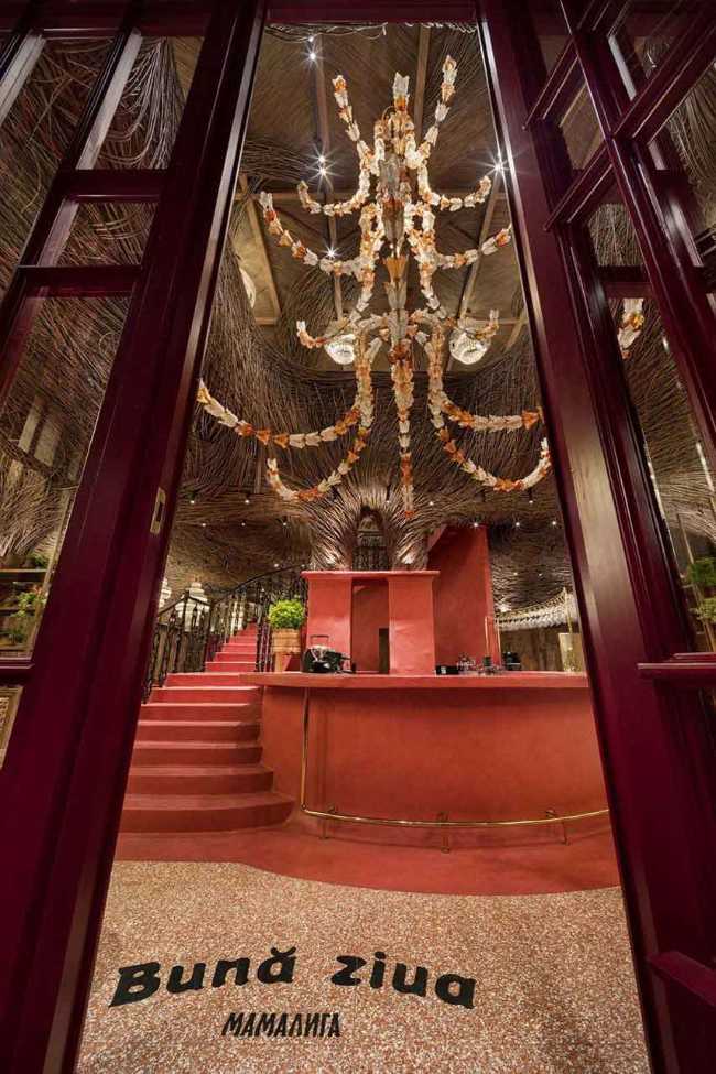 Intriguing and maximalist design at the Odessa restaurant, Mamaliga.