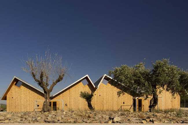 Structure d'accueil pour les visiteurs de la cave Quinta da Faísca