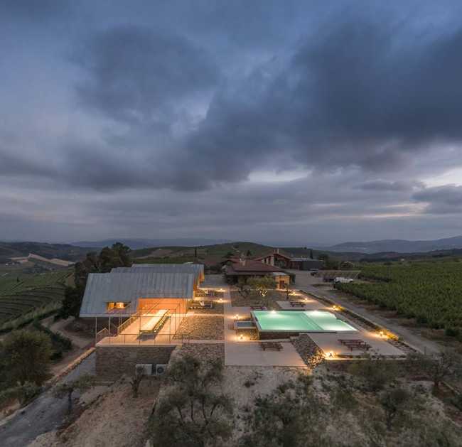 Structure d'accueil pour les visiteurs de la cave Quinta da Faísca