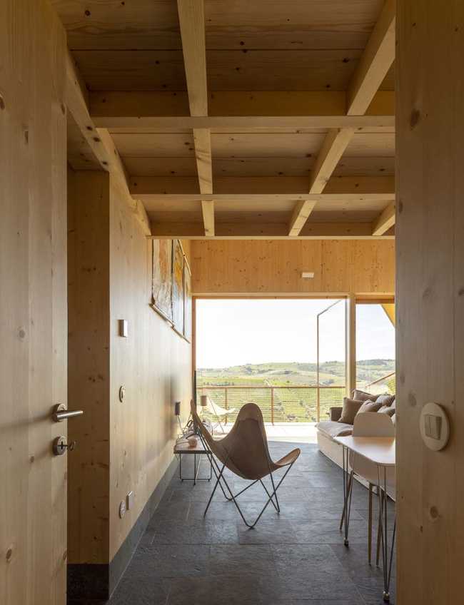 Structure d'accueil pour les visiteurs de la cave Quinta da Faísca