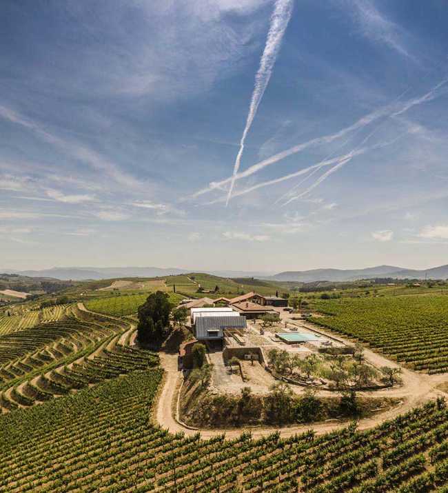 Structure d'accueil pour les visiteurs de la cave Quinta da Faísca