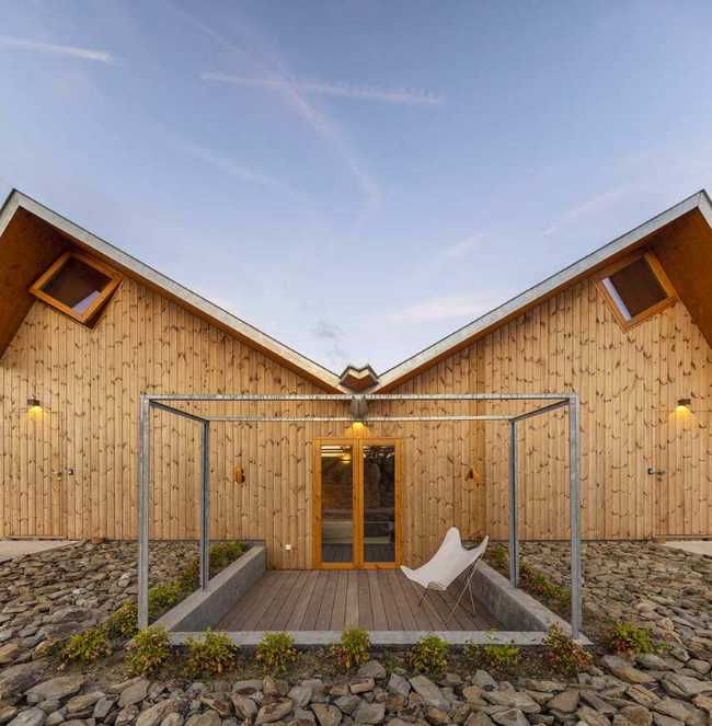 Structure d'accueil pour les visiteurs de la cave Quinta da Faísca