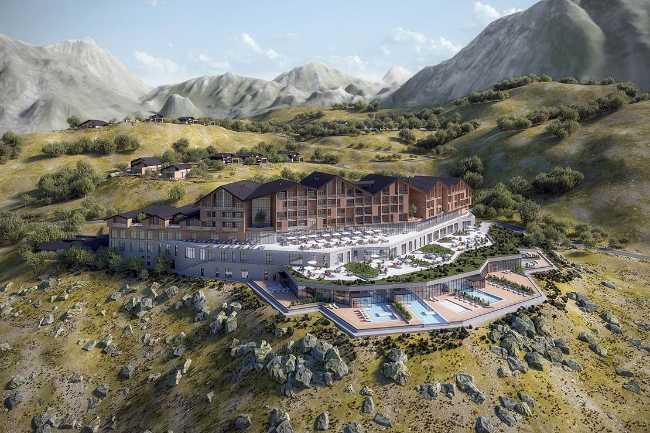 Nuevo Complejo Termal de Istisu sobre las ruinas del sanatorio soviético