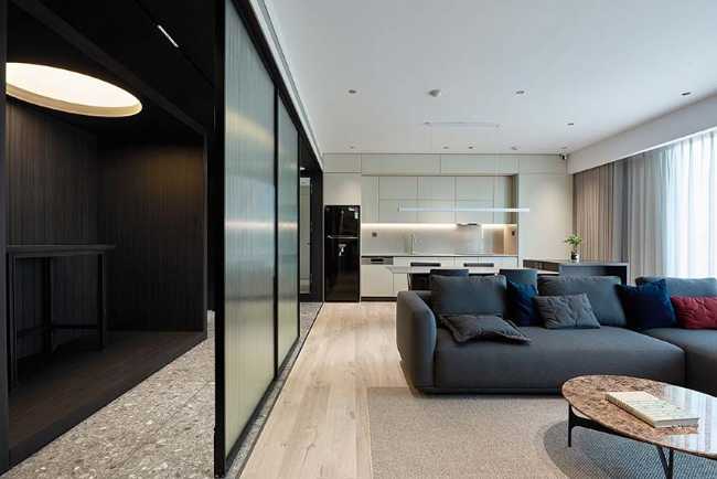 A1208PP apartment in Vietnam. Yin and Yang design with sacred space