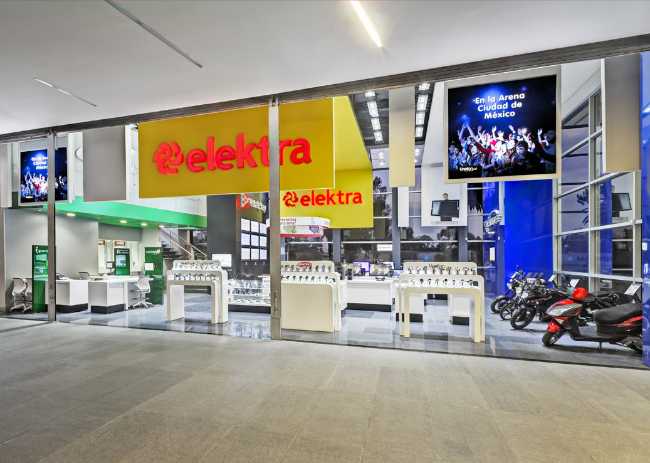 The Elektra Arena branch showroom in Mexico City