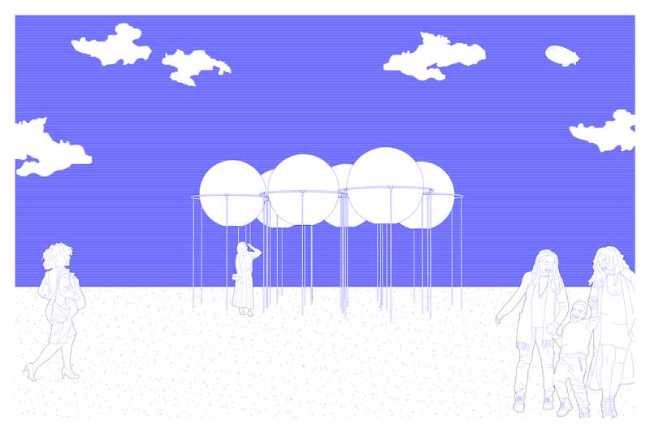 Pabellón Sombras en Gravedad: la ligereza de una instalación poética