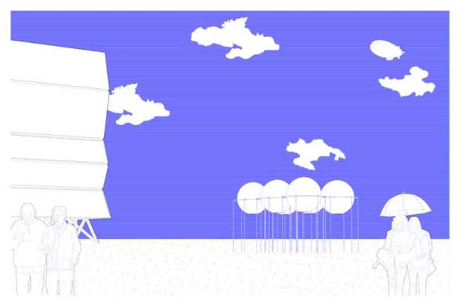 Pabellón Sombras en Gravedad: la ligereza de una instalación poética