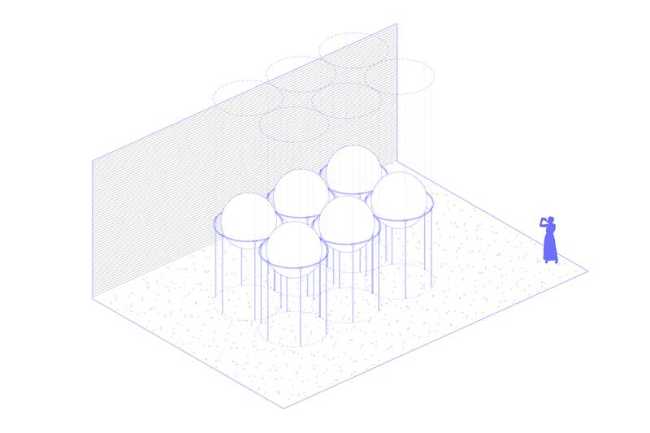 Pabellón Sombras en Gravedad: la ligereza de una instalación poética