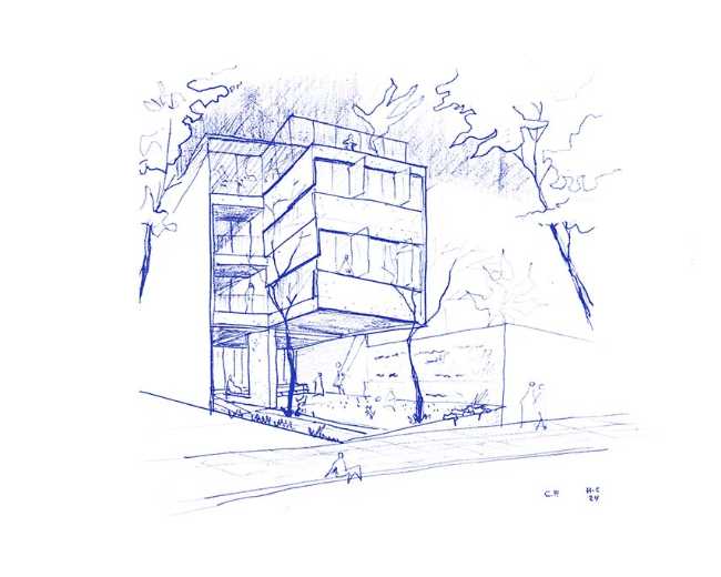 Productive house in exposed concrete. Casa Fundamentos in Ecuador