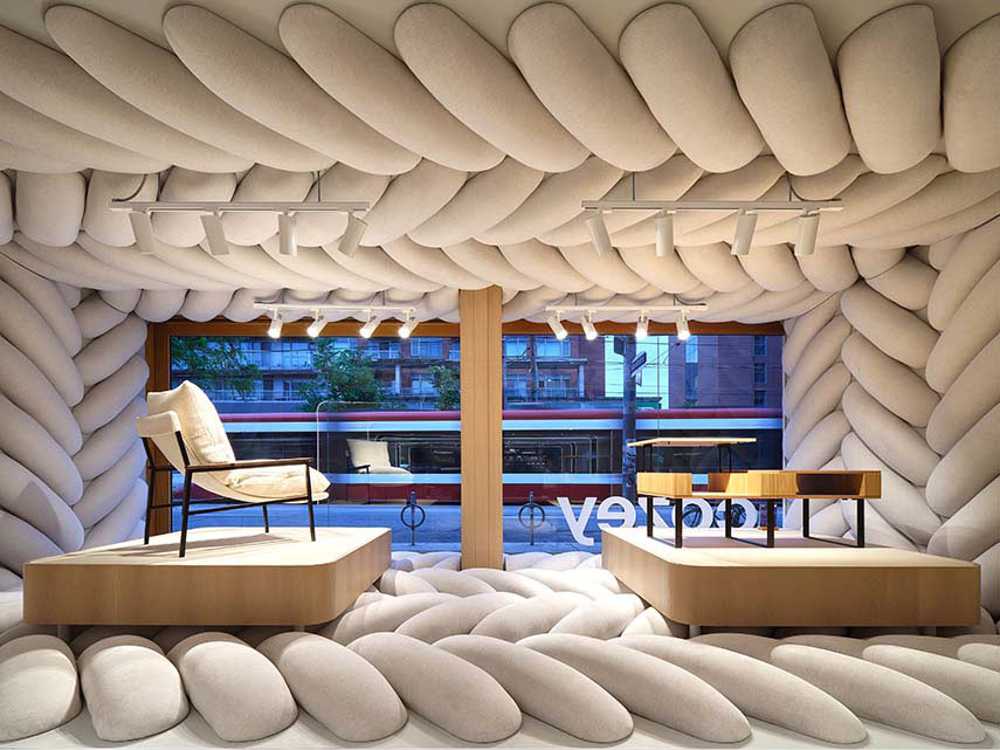 Cozey Flagship Experience Centre. Retail space from digital