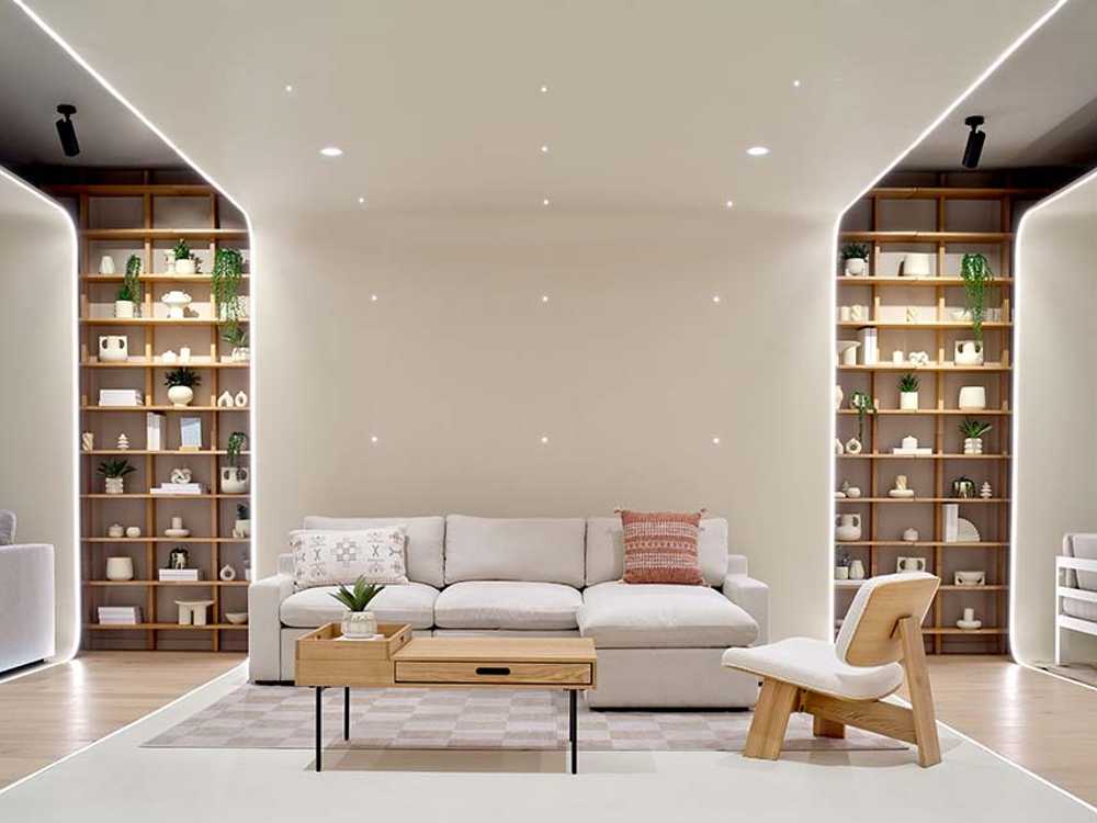 Cozey Flagship Experience Centre. Retail space from digital