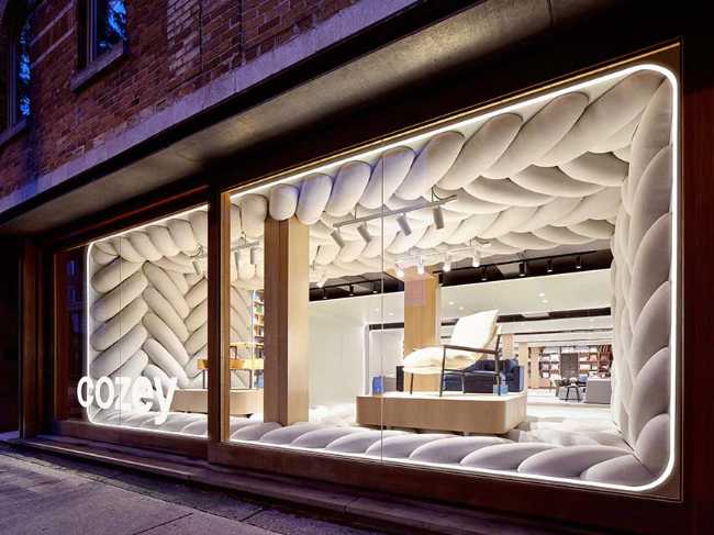 Cozey Flagship Experience Centre. Retail space from digital