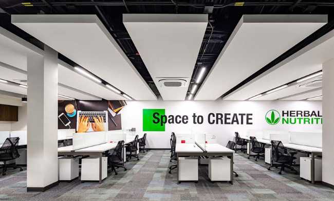 Imagen corporativa renovada con la remodelación de las oficinas de Herbalife