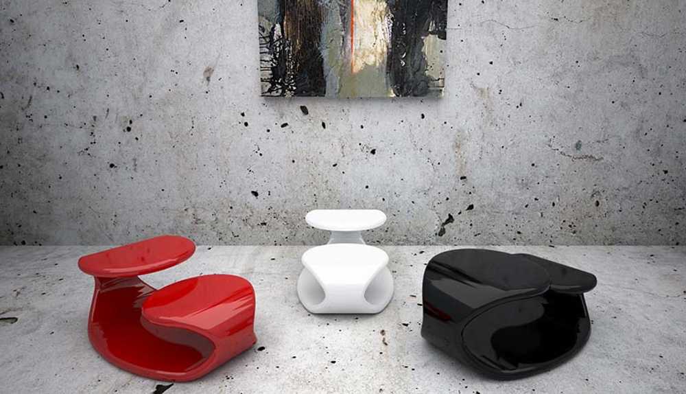 Coffee table Baizò. The material unfolds between aesthetics and function