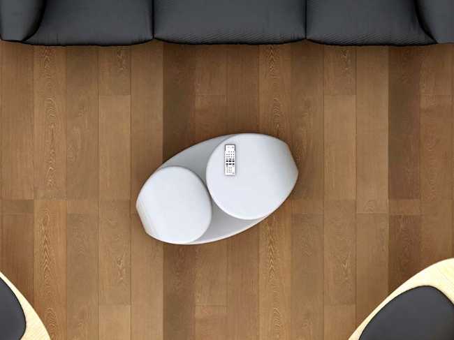 Coffee table Baizò. The material unfolds between aesthetics and function