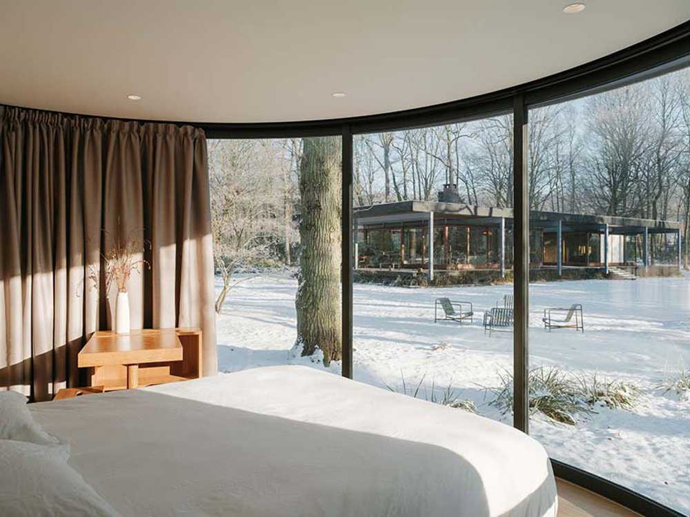 Suite LumiPod5 tra interno ed esterno nella tenuta di  Villa Besson