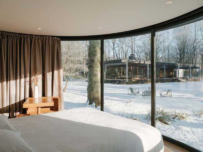 Suite LumiPod5 tra interno ed esterno nella tenuta di  Villa Besson