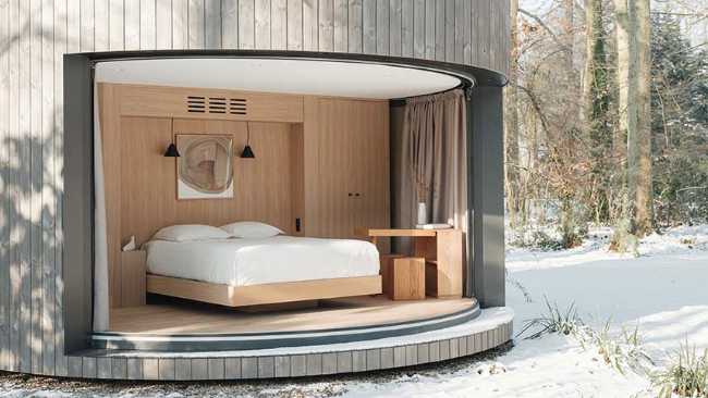 Suite LumiPod5 tra interno ed esterno nella tenuta di  Villa Besson