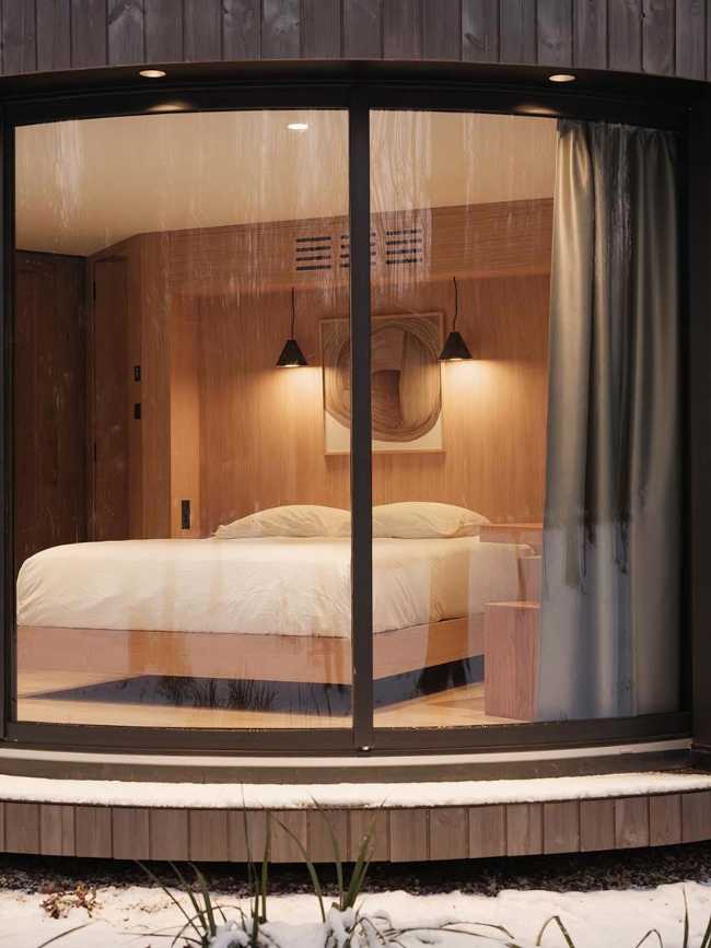 Suite LumiPod5 tra interno ed esterno nella tenuta di  Villa Besson