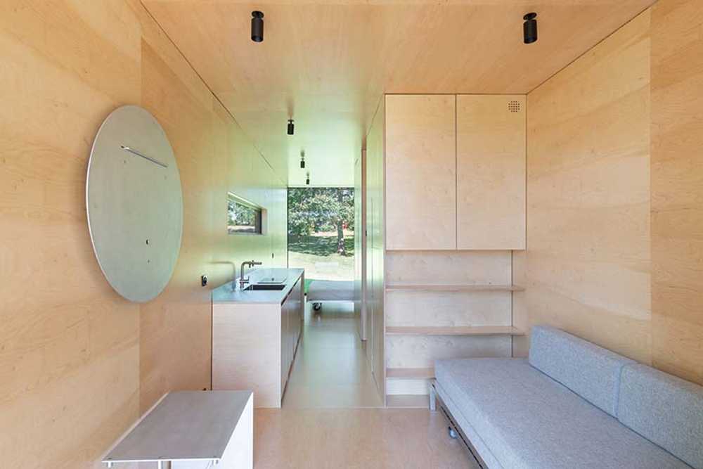 Módulo habitacional transportable en una carcasa metálica: 019 Cabin