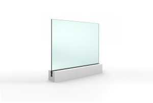 Facciata hotel winkler con balaustra in vetro Garda AP Aluvetro