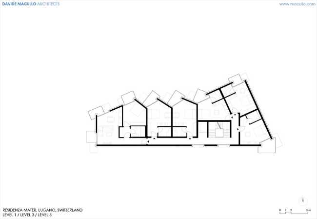 Sleek, dynamic, and jagged volume: the Mater Apartment Building