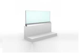 Terrazzo con balaustra in vetro Garda MINI Aluvetro