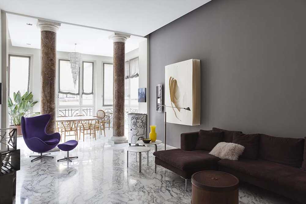 Interni classici e tocchi di design nella Casa dell’Architetto Cutini