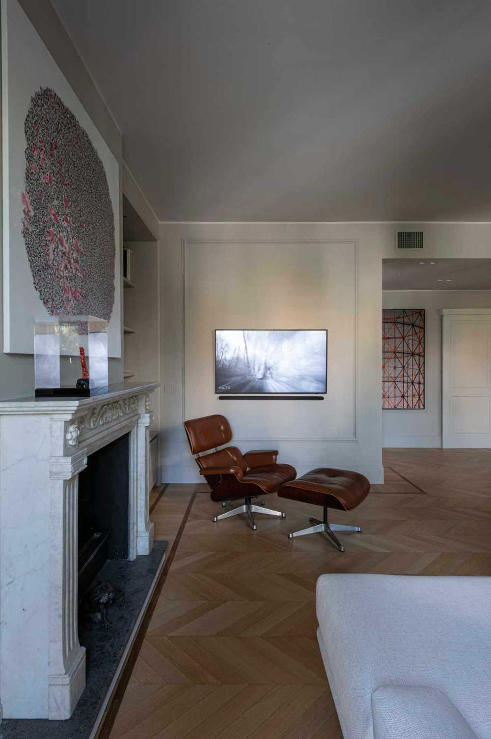 Plaza Risorgimento, el atractivo del blanco para una casa atemporal