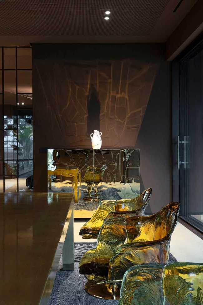 Le Pavillon, la maison d'hôtes entre verre, microciment et jardins zen