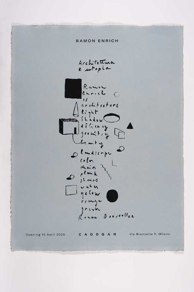 Arquitectura y sueño: el universo suspendido de Ramón Enrich en Milán.