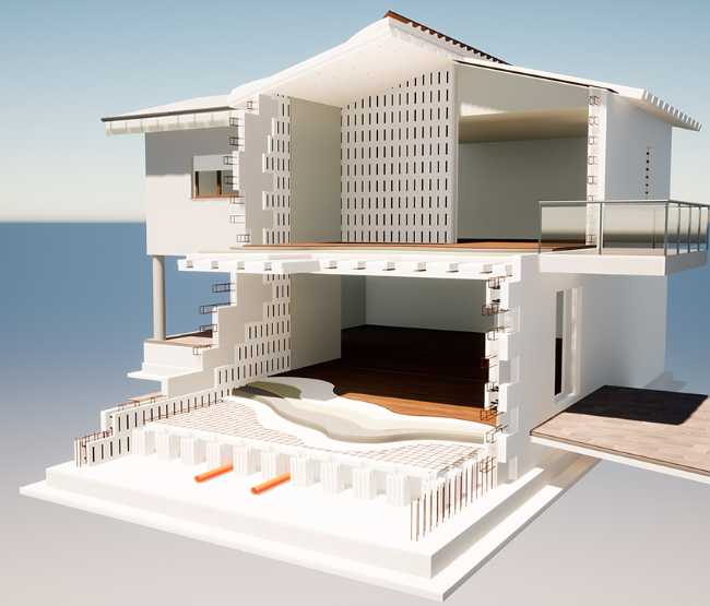 Pontarolo Construction System: integrated energy efficiency and seismic safety.