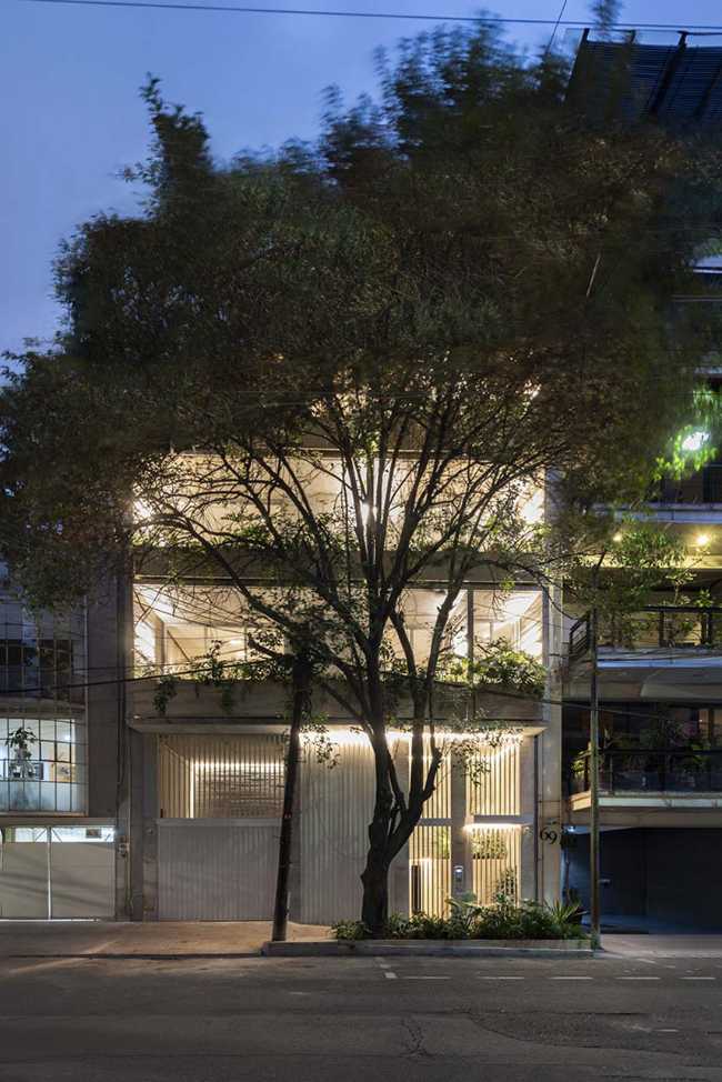 An urban oasis on six levels in the heart of Mexico City