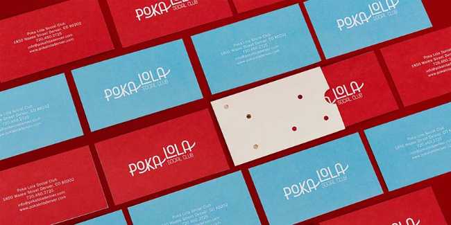 Irriverente brand design del Poka Lola social club a Denver