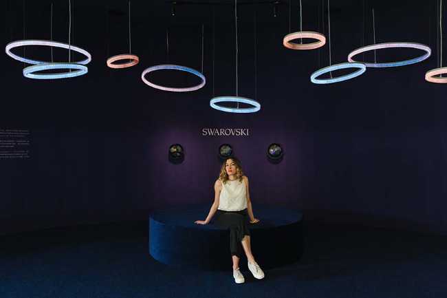 Lampade Cyanometer per Swarovski. Il cielo in una stanza