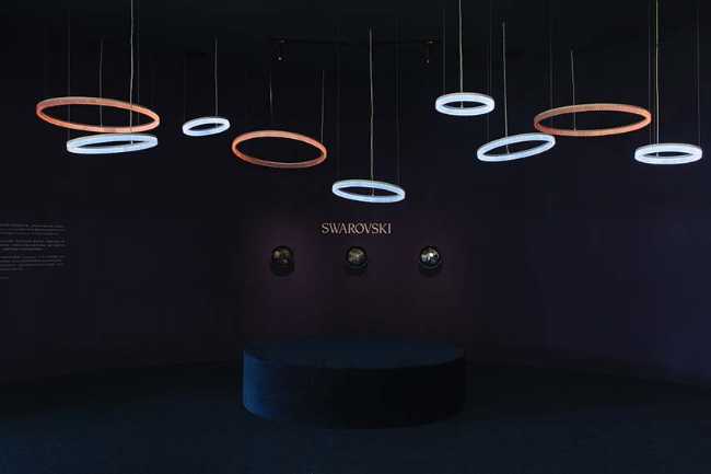 Lampade Cyanometer per Swarovski. Il cielo in una stanza