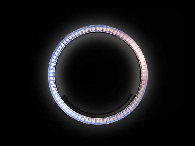 Lampade Cyanometer per Swarovski. Il cielo in una stanza