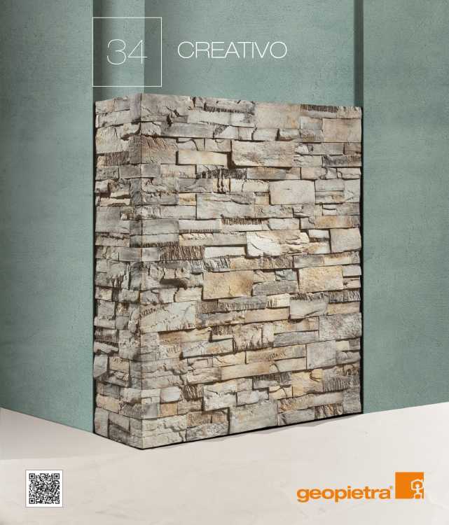 Stone cladding Castle profile Creative model