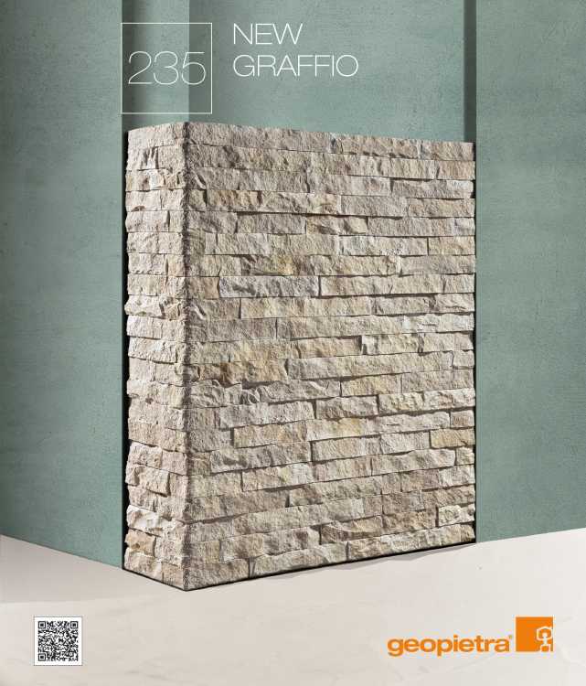 Stone cladding Castle Profile Graffio model