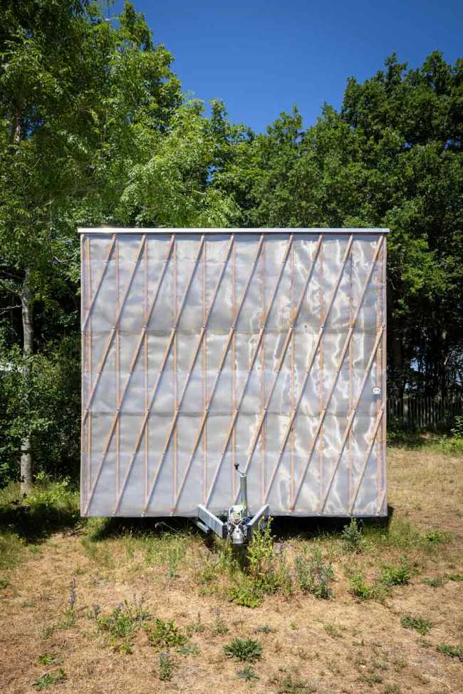 Minimal, smart, and sustainable: the concept of the nomadic architecture Tiny house Yurt.