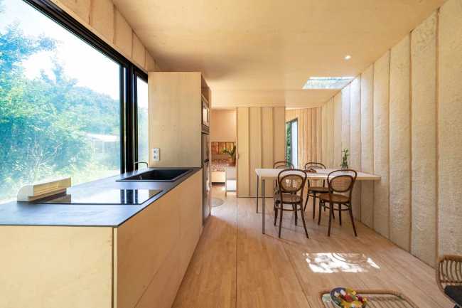 Minimal, smart, and sustainable: the concept of the nomadic architecture Tiny house Yurt.