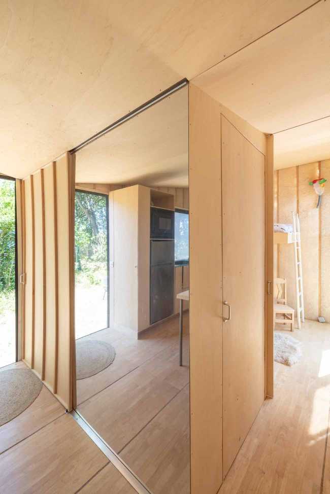 Minimal, smart, and sustainable: the concept of the nomadic architecture Tiny house Yurt.