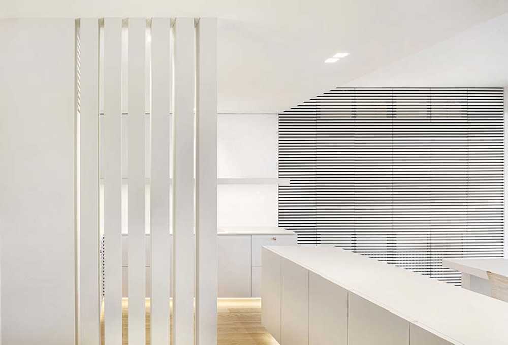 Blanc sublime et continuité spatiale: appartement Galleria Cavour