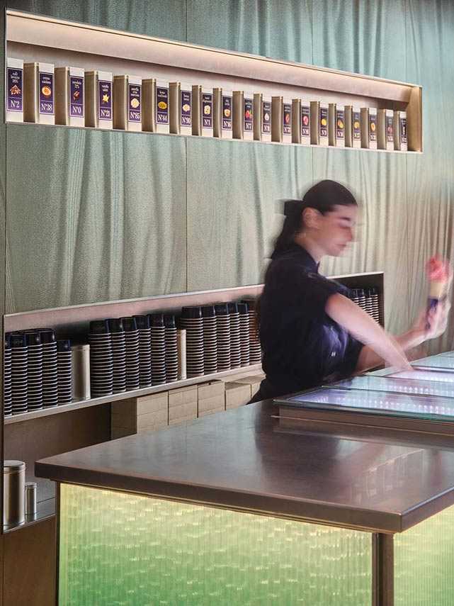 Design d'intérieur pour recettes uniques. Gelato Collection à Barcelone