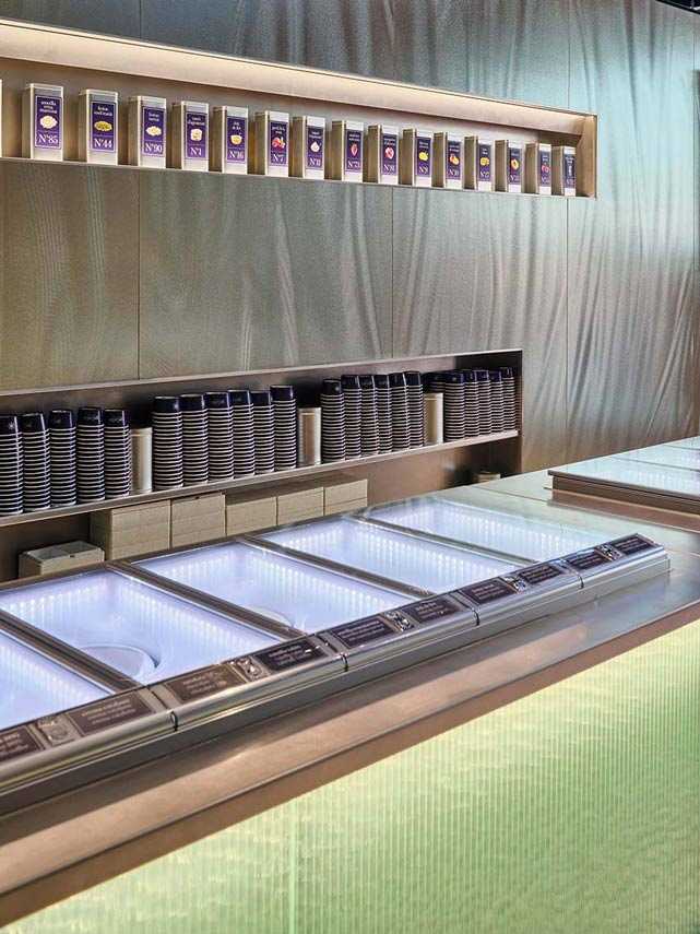 Design d'intérieur pour recettes uniques. Gelato Collection à Barcelone