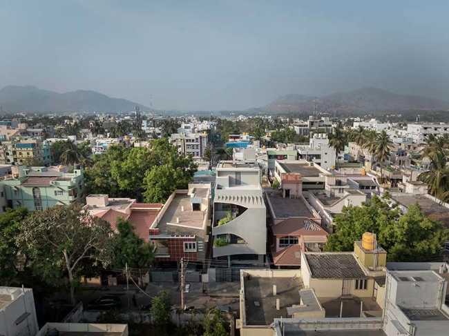 An architectural sculpture creates new views of living: the K Home