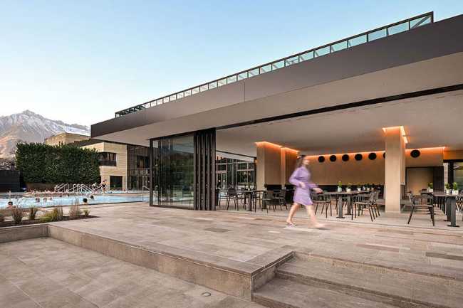Nouveau Wintergarten des Thermes de Merano. Beauté et éco-durabilité